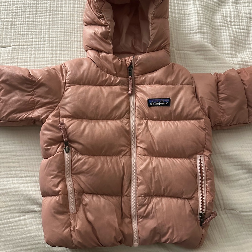 Patagonia Soft Pink Down Sweater Hoody